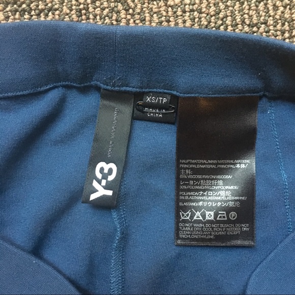 Y3 - Full Length Active leggings Teal, XS - Picture 3 of 3